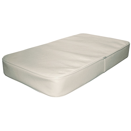 White Cooler Cushion W/Snap Straps, Fits 94 Qt., 31-1/4x15-5/8x3